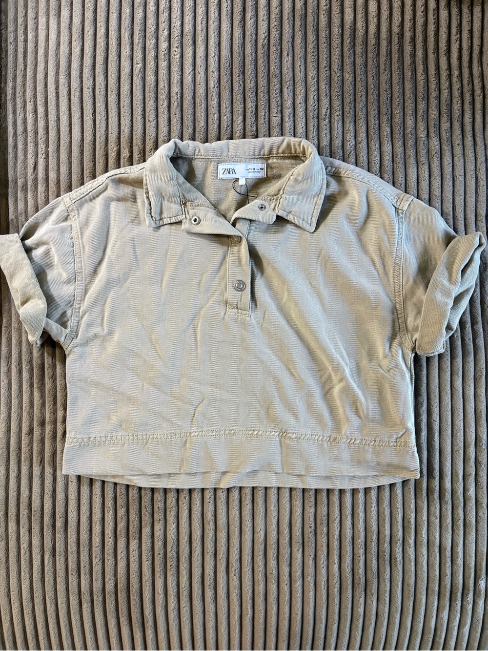 ZARA Kids Tan Polo Shirt